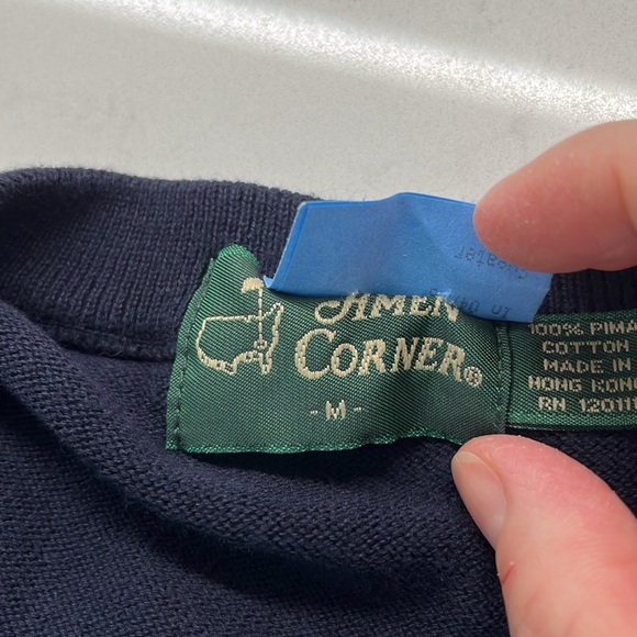 Genuine Authentic Master’s Men’s Navy Sweater Vest - Picture 7 of 8